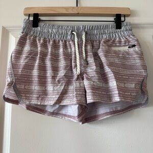 Vuori Women's Mauve Patterned Athletic Shorts